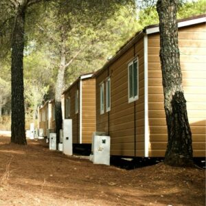 Mobile home dans un camping en France